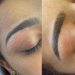 ici ont peut voir la teinture des sourcils au henné végétal